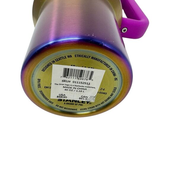 STARBUCKS STANLEY SUMMER GRADIENT Tumbler 40 oz. Quencher LIMITED EDITION!!! - Picture 8 of 9